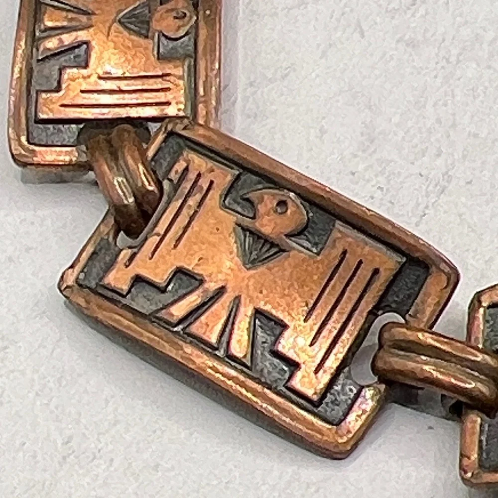 Vintage Copper Thunderbird bracelet - Picture 2 of 6